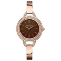 Caravelle New York Women's Rose Gold Stainless Steel Bracelet Watch
